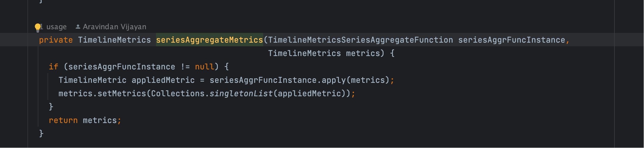 seriesAggregateFunction 参数