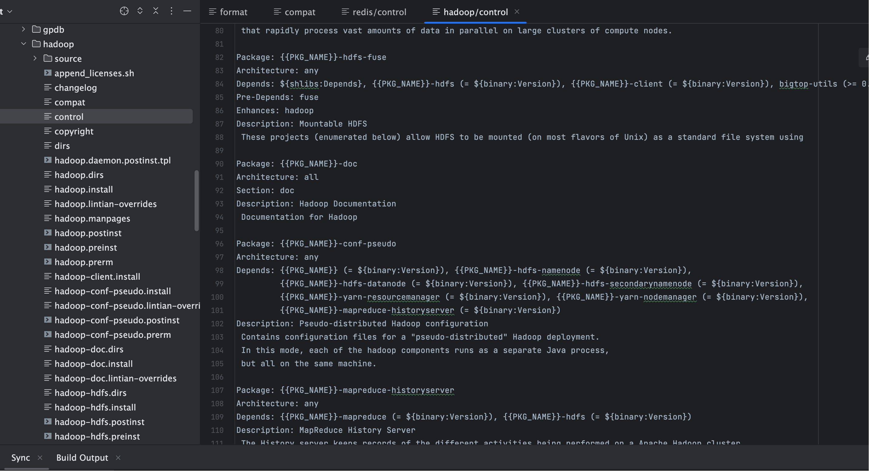 Hadoop 多子包示意