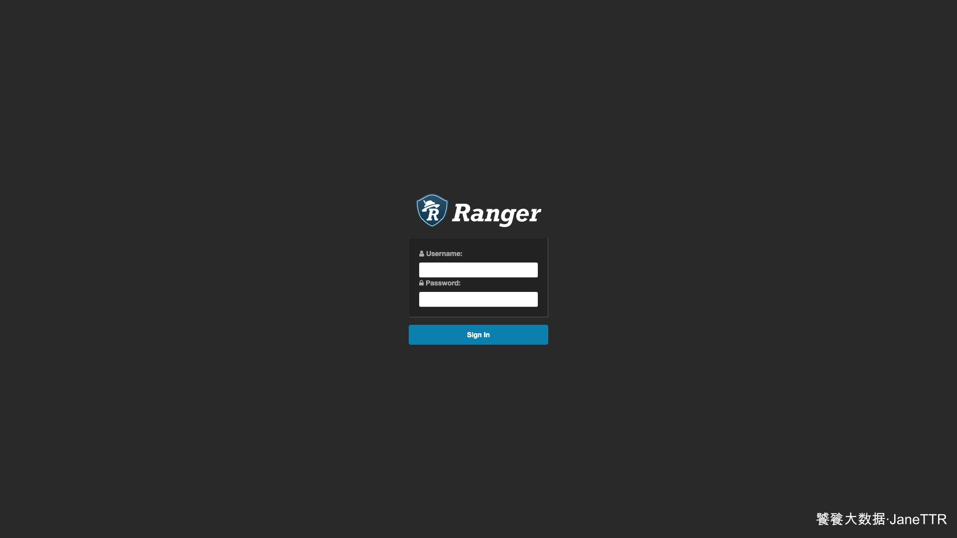 Ranger 登录页